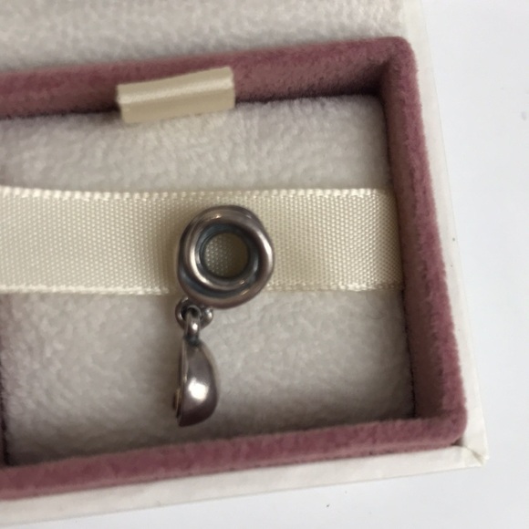 Pandora Genesis 925 Silver 14K Gold Rhodolite Dangle Charm Retired - Picture 8 of 15